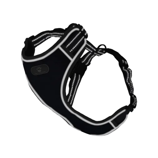 Шлея анатомічна світловідбивна AnimAll HL-8005-2 для собак, колір темно-синій, L 42-79 см